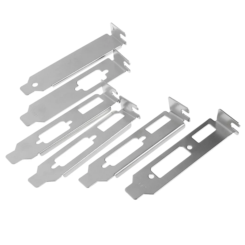 Low Profile Bracket Adapter  -compatible DVI DP VGA baffle Port For Half Height Graphic Video Card Set