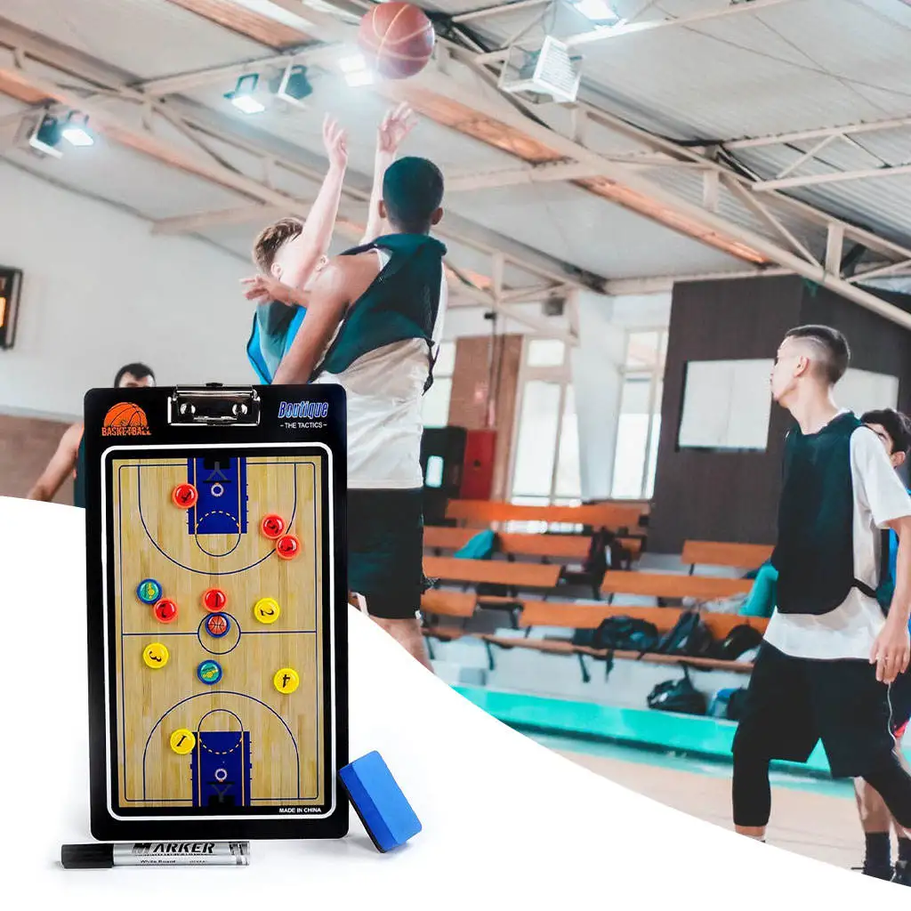 Portable Basketball  coaches  Board Foldable  Tactic Training Clipboard