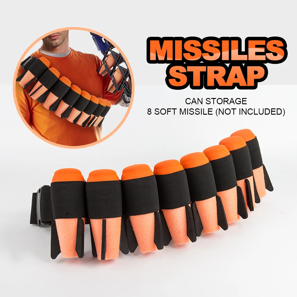 

Missiles Strap for Nerf Missiles Tactical Equipment Straps for Nerf Soft Bullet Blaster Battle Tactical Accessories Toy Gun