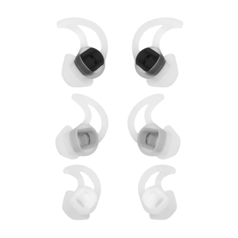 Cocok untuk BOSE QC30 Soundsport Nirkabel QC20 QC20i IE2 Sie2i Headset Olahraga Silikon Earplug Lengan Earplug Sirip Hiu