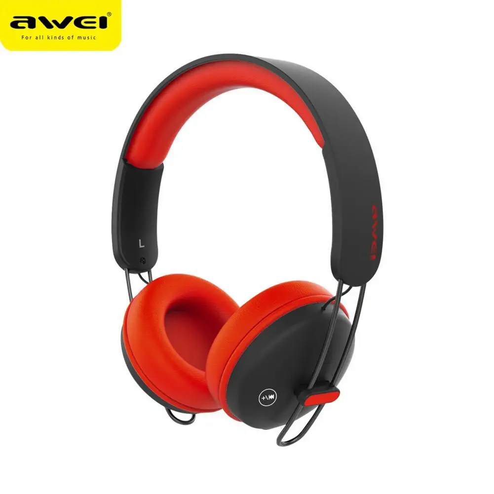 Awei A800BL Bluetooth-compatible Headset Over Ear Stereo Wireless Handsfree Sport Gaming Headphone for Mobile Phone