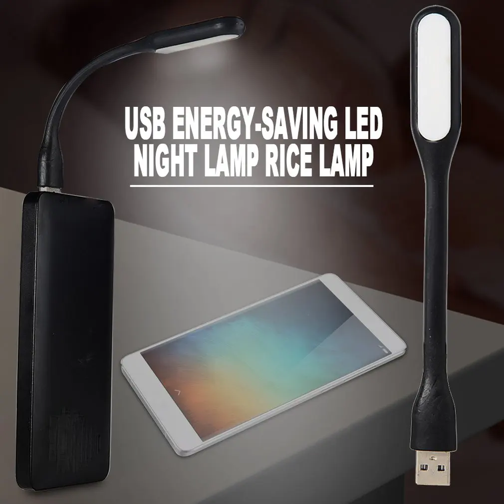 Mini luz nocturna LED flexible USB portátil, lámpara de lectura súper brillante para banco de energía, PC, portátil, Notebook, envío directo