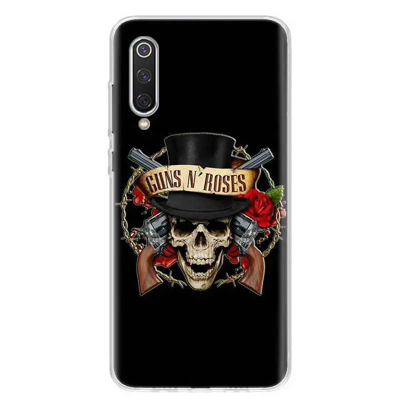 Guns N Roses Phone Case For Xiaomi Poco M3 M4 M5 M5S X3 GT X4 NFC X5 X6 Pro F5 F4 F3 F2 F1 Mi CC9 Note 10 Lite Cover Soft Capa S