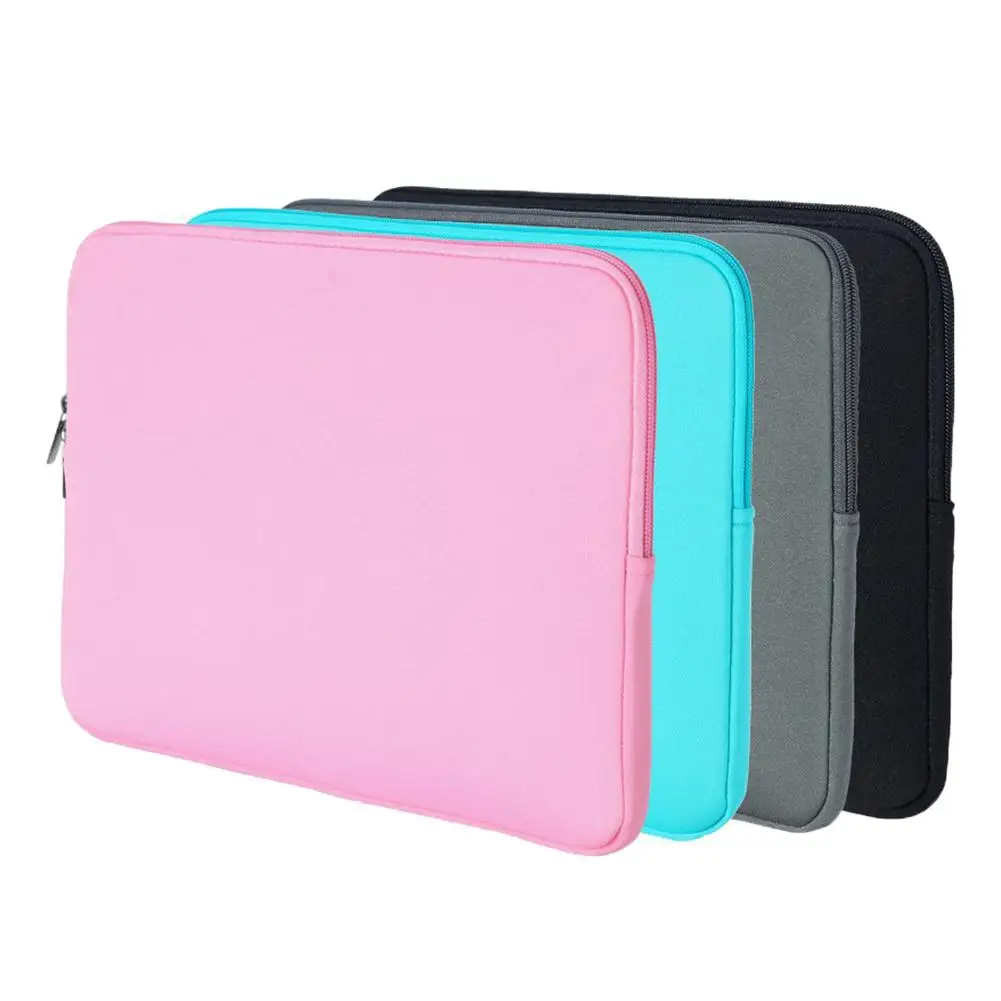 Soft Laptop Bag for 11 13 15 Sleeve Case Cover Computer Waterproof Shockproof Zip Laptop Notebook Sleeve Bag Case