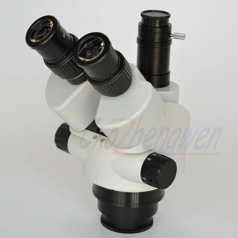 FYSCOPE 7X-45X Simul Focal Trinocular Zoom Stereo Microscope Head Body 3.5X-90X