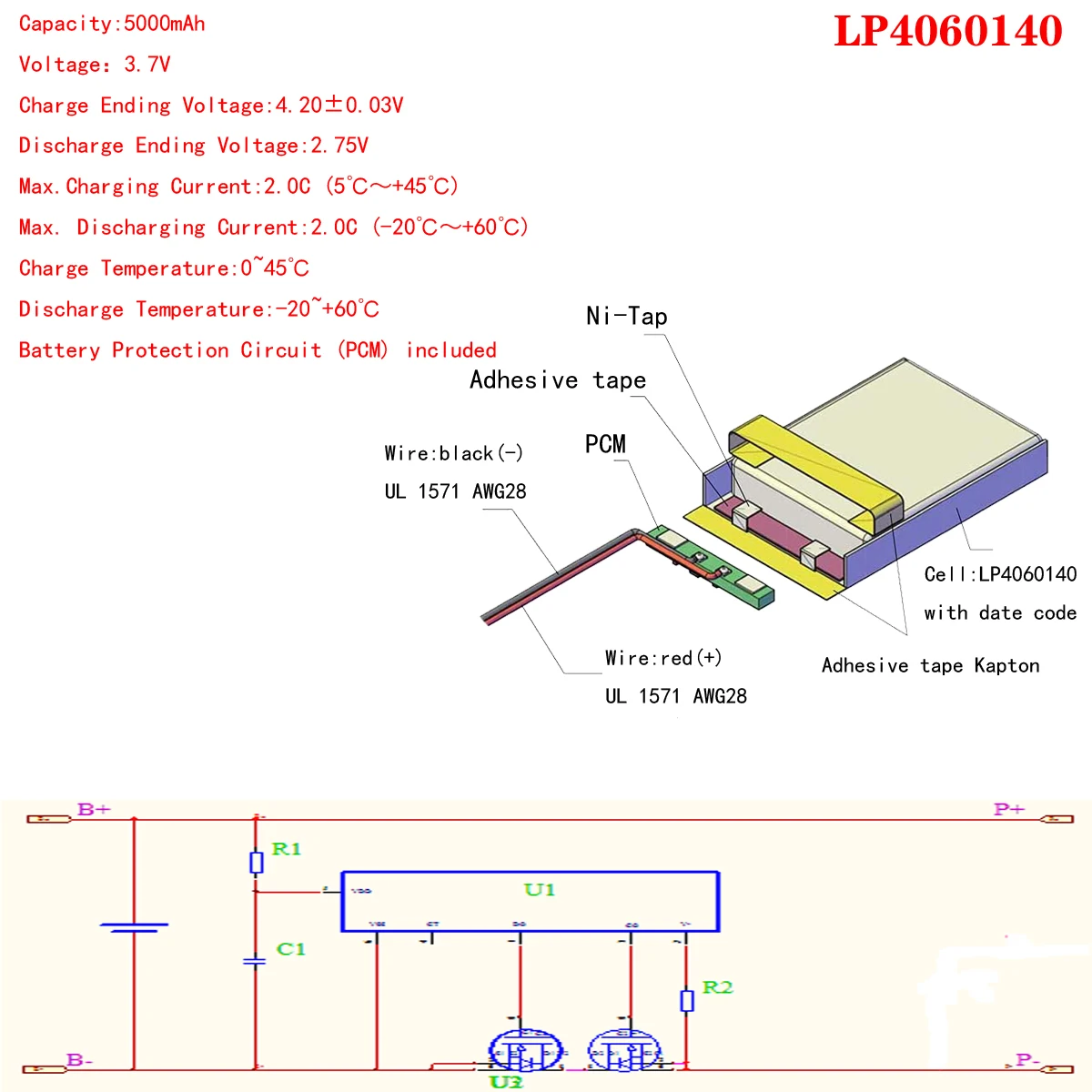 3.7V 5000mAH 4060140 litrowy akumulator energii polimerowy akumulator litowo-jonowy/litowo-jonowy do tabletu 7 cali 8 cali 9 cali mp3 mp4