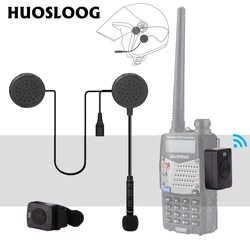 Bộ Đàm Mũ Bảo Hiểm Tai Nghe Bluetooth Trượt Tuyết Xe Đua Xe Máy Không Dây BT Tai Nghe Cho Bộ Đàm Baofeng 888S UV 5R S9 Máy Bộ Đàm Kenwood ksun TYT