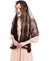 2020 French Lace Scarf Chapel Veil Lady Head Covering Mantilla