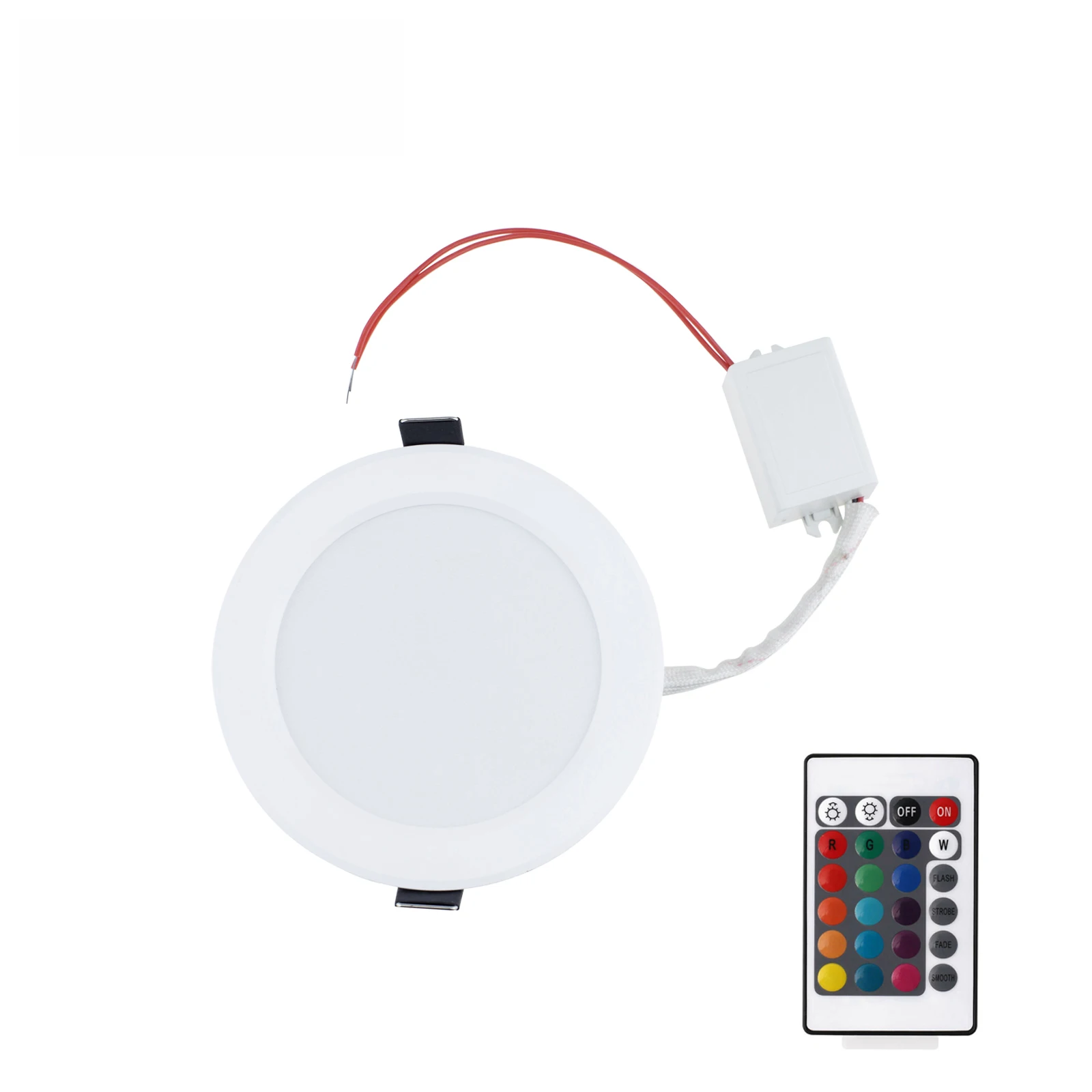 RGB 5W 10W Dimmable LED Recessed Ceiling Downlight White Lamp + Remote Control 85-265V Lamp Spotlight Lighting For Home Office