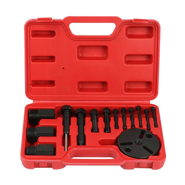 

Auto A/C Air Conditioning Compressor Clutch Armature Plate Puller Remover Set Repair Tool Kits 14pcs