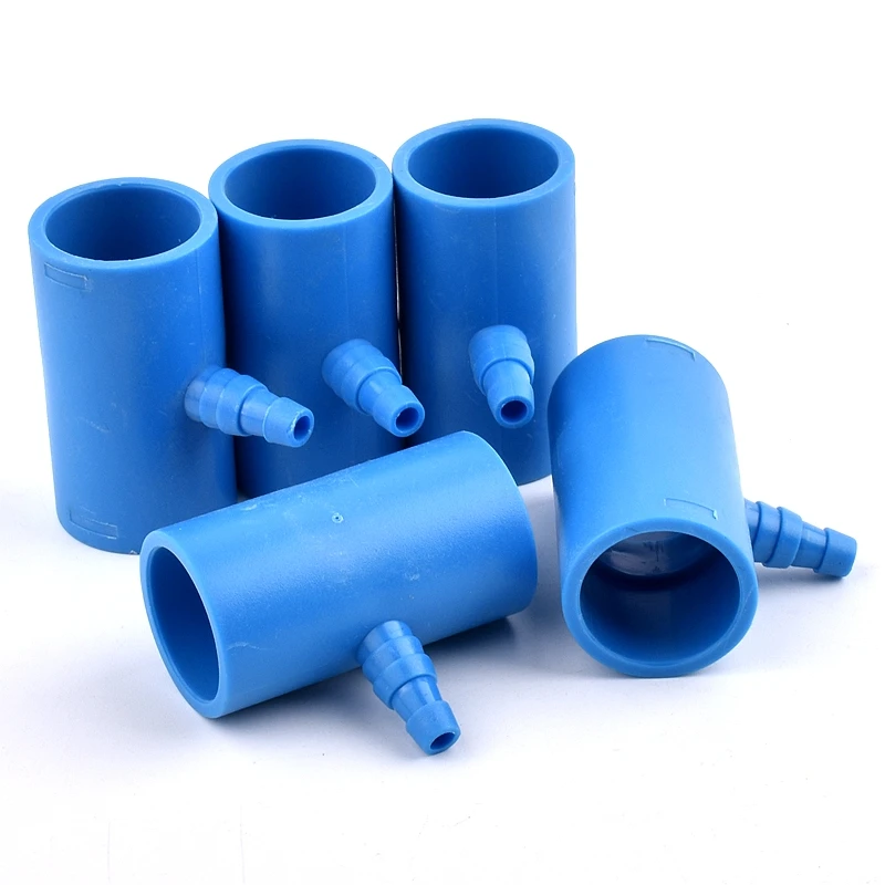 

2~5Pcs Inside Dia 20mm Blue New Pattern 3 Way Hose Pagoda Joints PVC Water Pipe Connector Aquarium Garden Irrigation Fittings