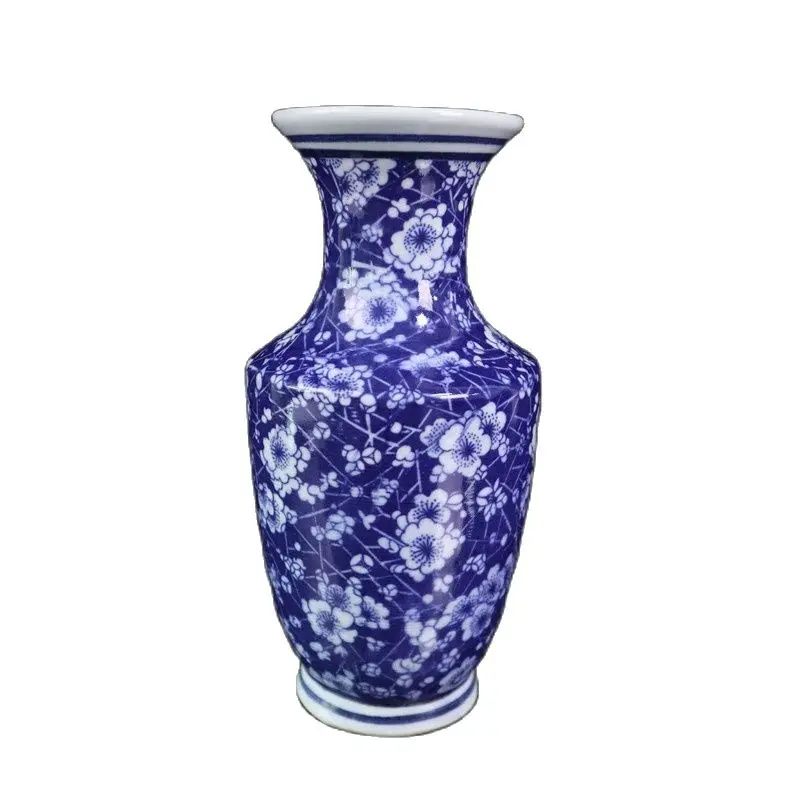 Chinese Old Porcelain Blue And White Ice Plum Vase