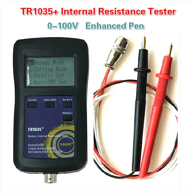 0-100V cyfrowy oryginalny czteroliniowy Test rezystancji wewnętrznej baterii TR1035 18650 sucha bateria Tester z ulepszonym piórem