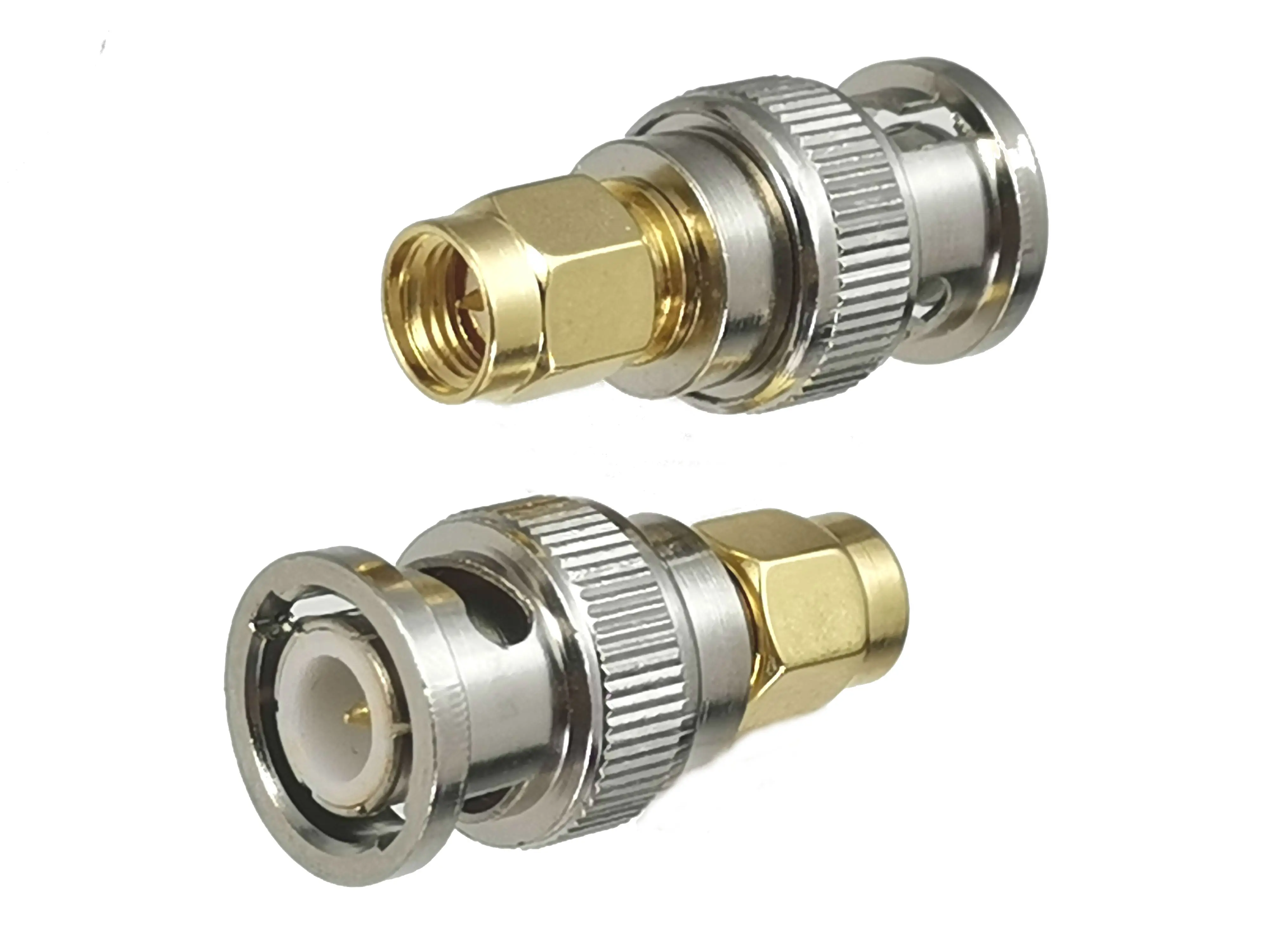 1pcs Connector Adapter SMA to BNC Male Plug & Female Jack RF Coaxial Converter Straight New