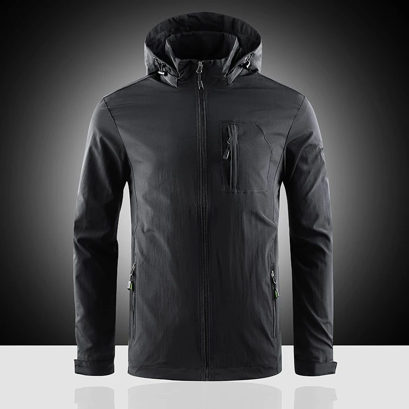 

Spring And Autumn Outdoor Assault Riding Jacket Jacket Men's Thin Quick-drying Casual Large Size Windproof And Waterproof 9875