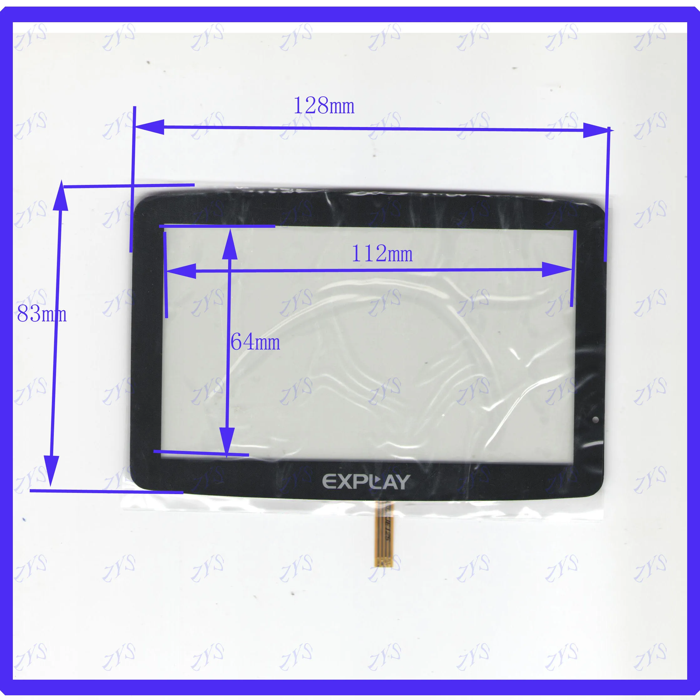 

ZhiYuSun B1715LS 4 lins 128*83mm Touch Screen For GPS CAR sensor glass this's compatible Freeshipping 128*83