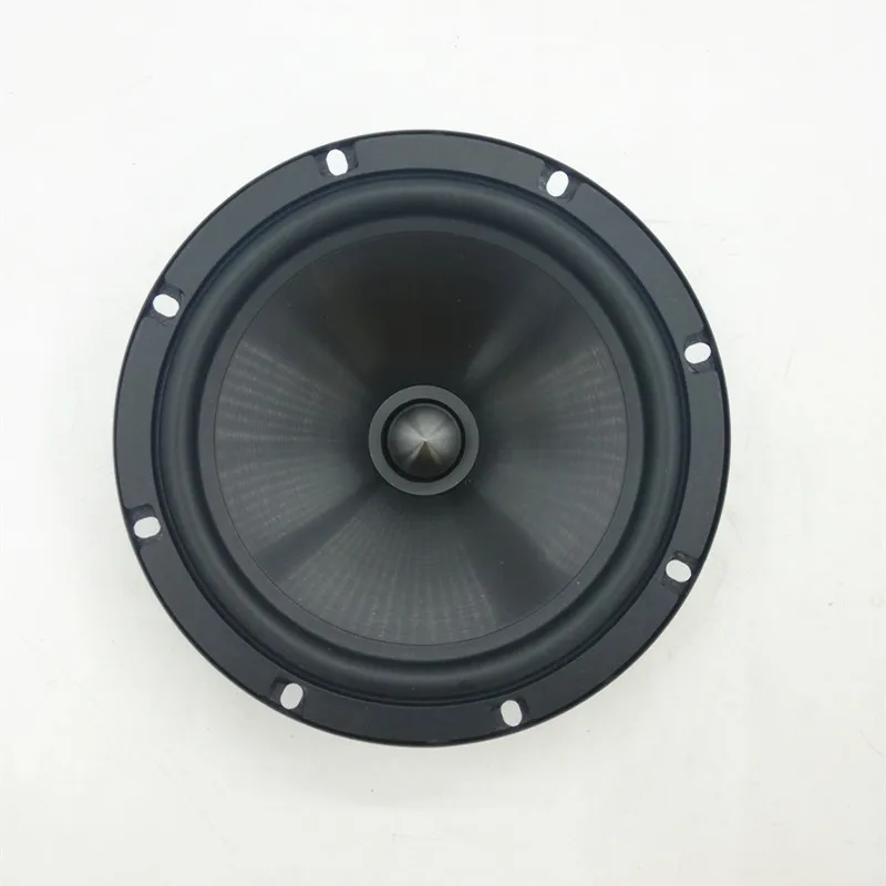 6.5 Inch 12V 120W Car Audio Modified Front Door Speaker Bullet Dust Cover Silk Film Dome Tweeter High Bass Set