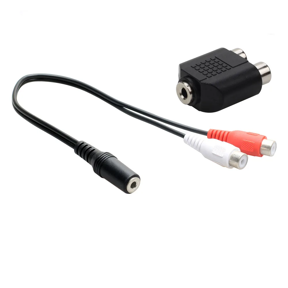 Cavo RCA universale cavo Audio Stereo Jack da 3.5mm a presa 2RCA adattatore da femmina a maschio a cuffia 3.5 AUX Y per amplificatore DVD