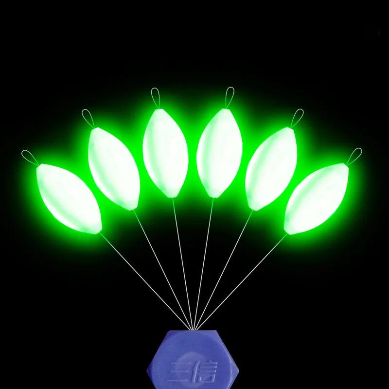 Flotador de pesca luminoso, accesorio de aparejos de pesca de visión nocturna, Seven-star, Bobber, B333, 000 #-5 #, 5 paquetes por lote