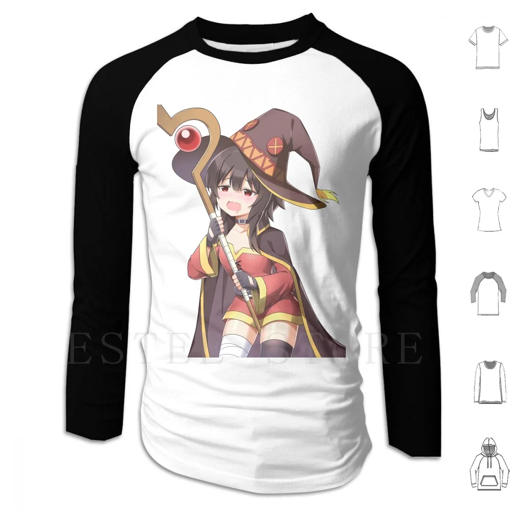 

Megumin Anime Waifu Hoodies Long Sleeve Anime Megumin Waifu Sexy Anime Girl Loli Anime Anime Anime