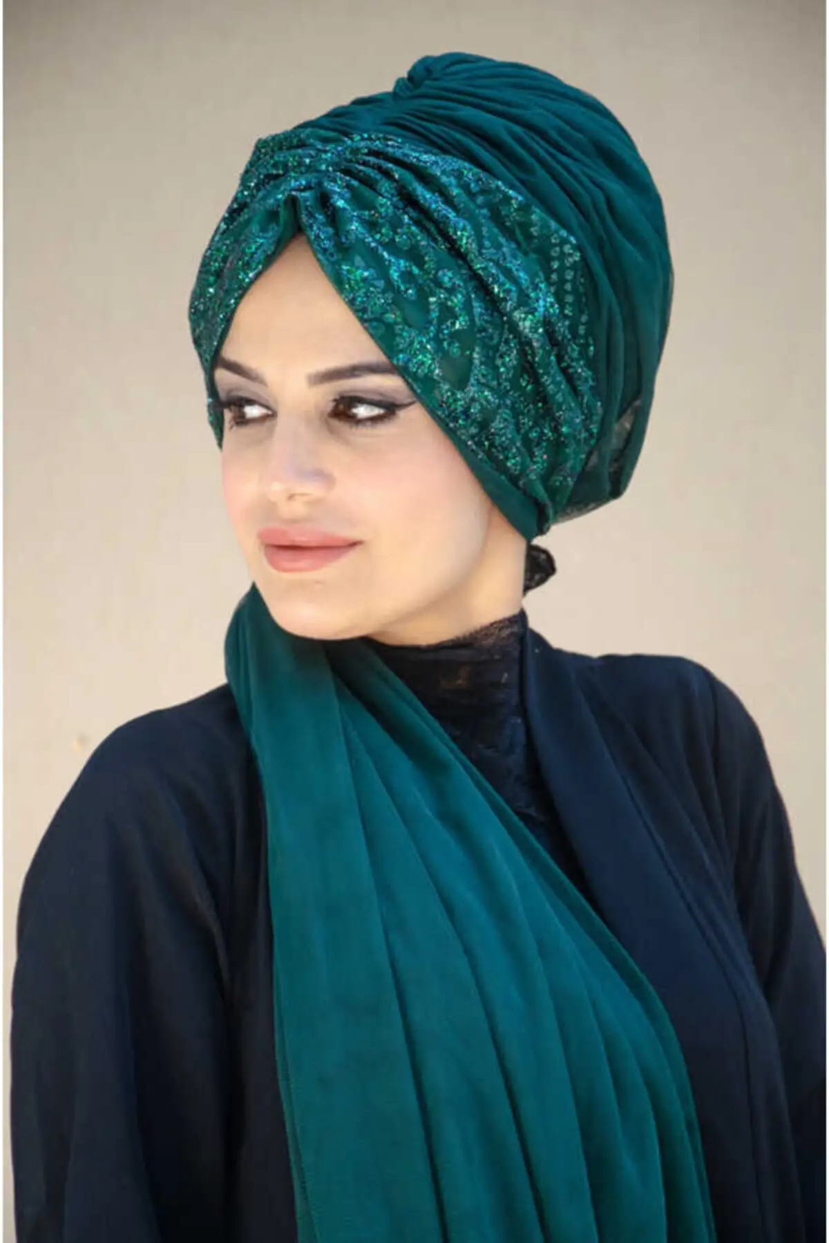 Women Hijab Ready Emerald