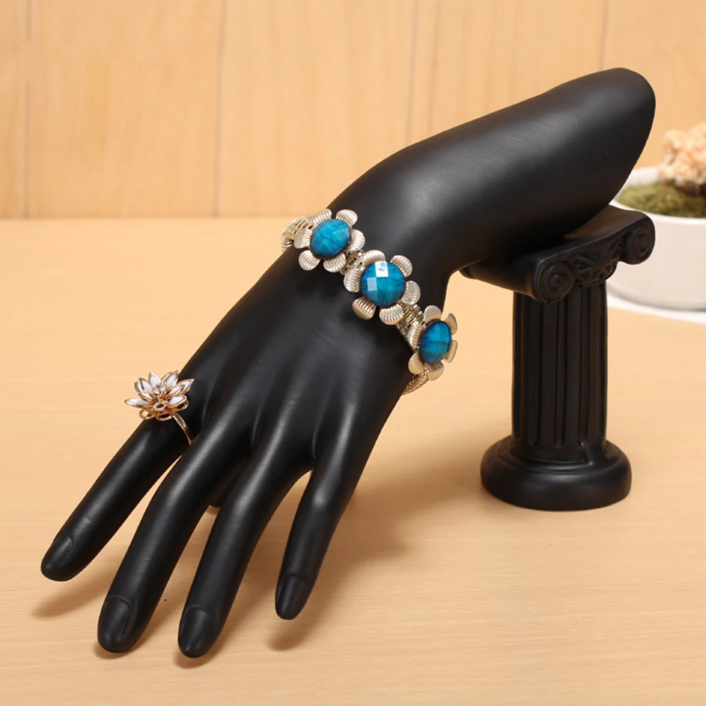 Resin Ring Finger Display Mannequin, Bracelet Jewelry Holder Hand Mannequin Rack