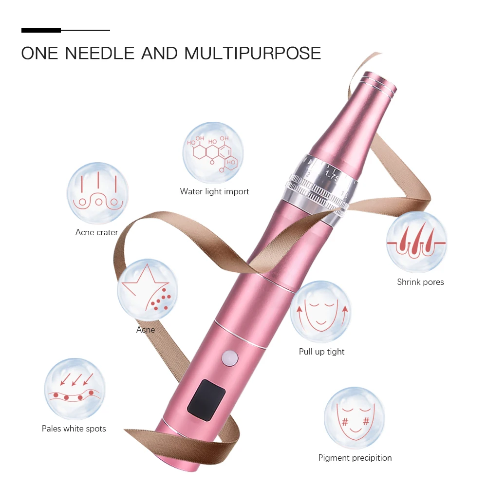 Wireless Ultima Dr Pen Professional Derma Pen with 2pcs Cartridges Microneedling Skin Care Device Home Use Beauty Machine