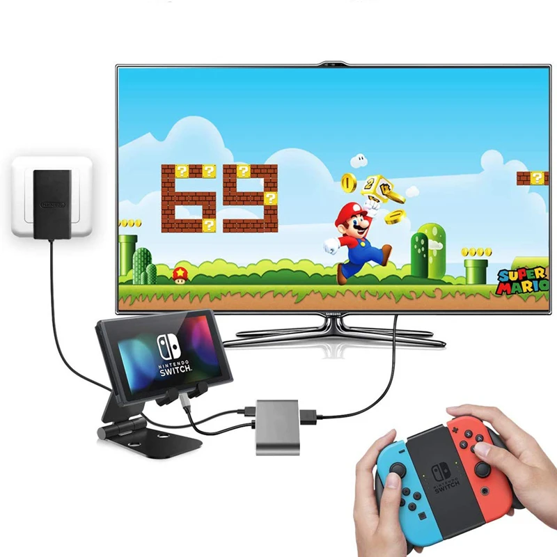 Trumsoon USB C Hub a 4K HDTV USB 3.0 tipo C Dock per Macbook iPad Surface Samsung S21 Dex Xiaomi 12 TV PS5 Nintendo Switch