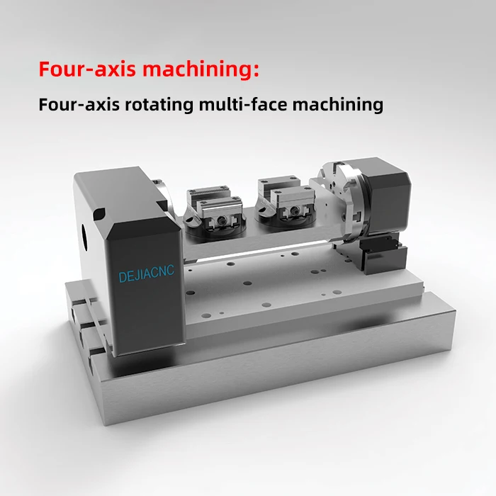 Self-centering four-axis / five-axis vise 45° serrated CNC special simultaneous centering vise quick-change fixture