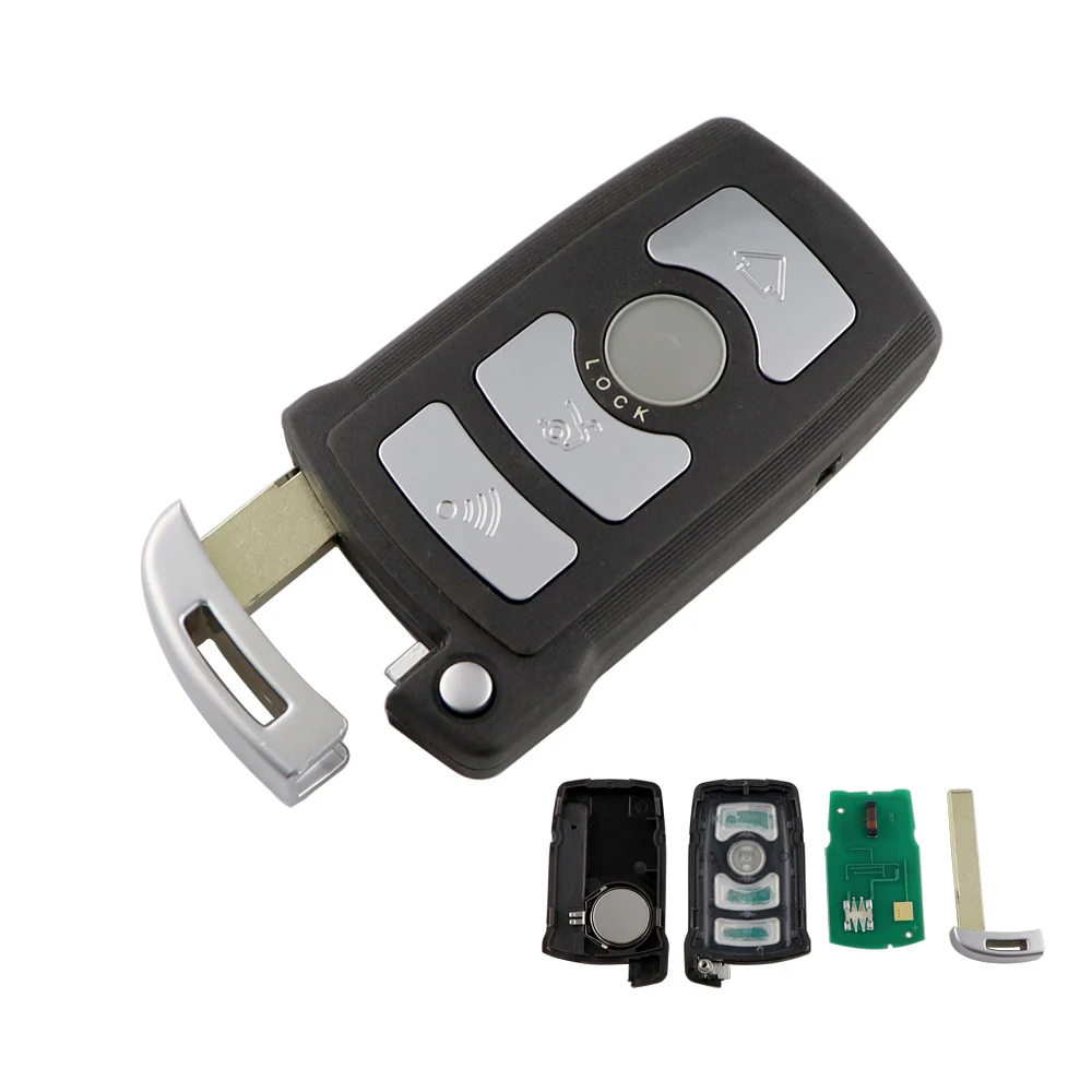 YIQIXIN 4 Button Smart Remote Key 315/315LP/433Mhz/868Mhz For BMW 7 Series 745i 750Li 760i E65 E66 ID7944/ID46 CAS1 System HU92