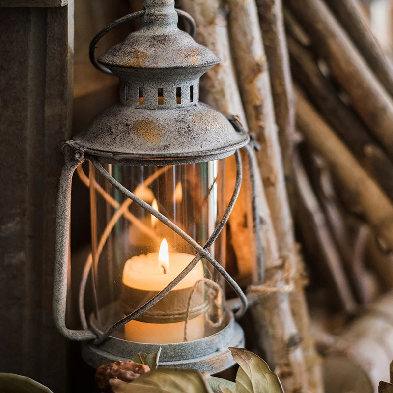 Imagem -03 - Castiçal de Vidro de Ferro à Prova de Vento Lanterna de Pendurar Vintage Luz para Chá Romântico Decoração da Casa do Marrocos Exclusiva