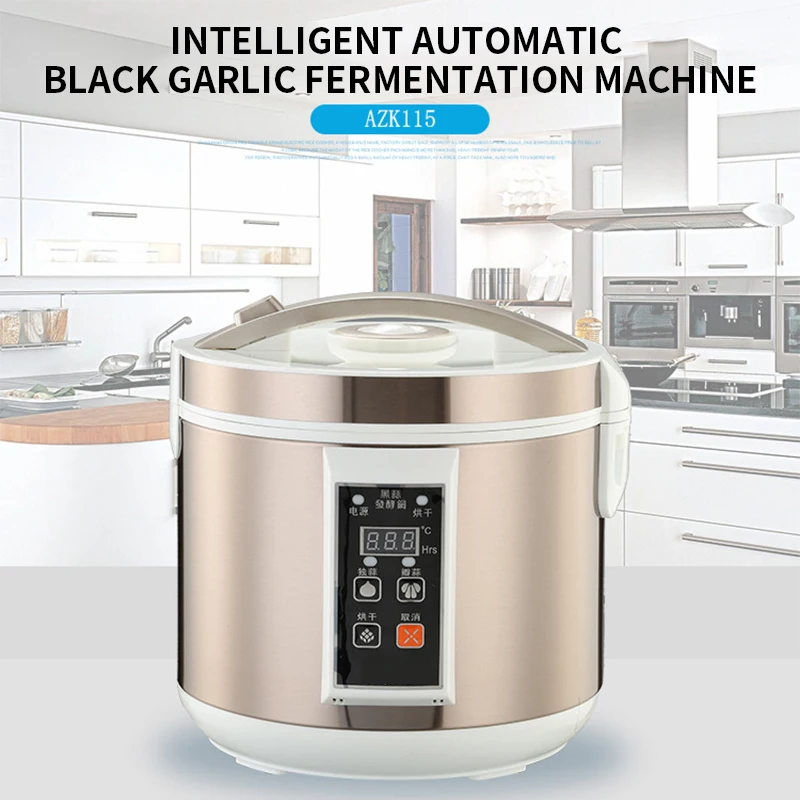 110 فولت/220 فولت 5L التلقائي الأسود الثوم آلة التخمير نبيذ الأرز Natto مخلل الفاكهة الخل انزيم الزبادي آلة التخمير