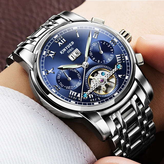 Kinyued Mechanical Wrist Watch Male Watch Kinyued Mechanical Mens Luxury Brand Aliexpress