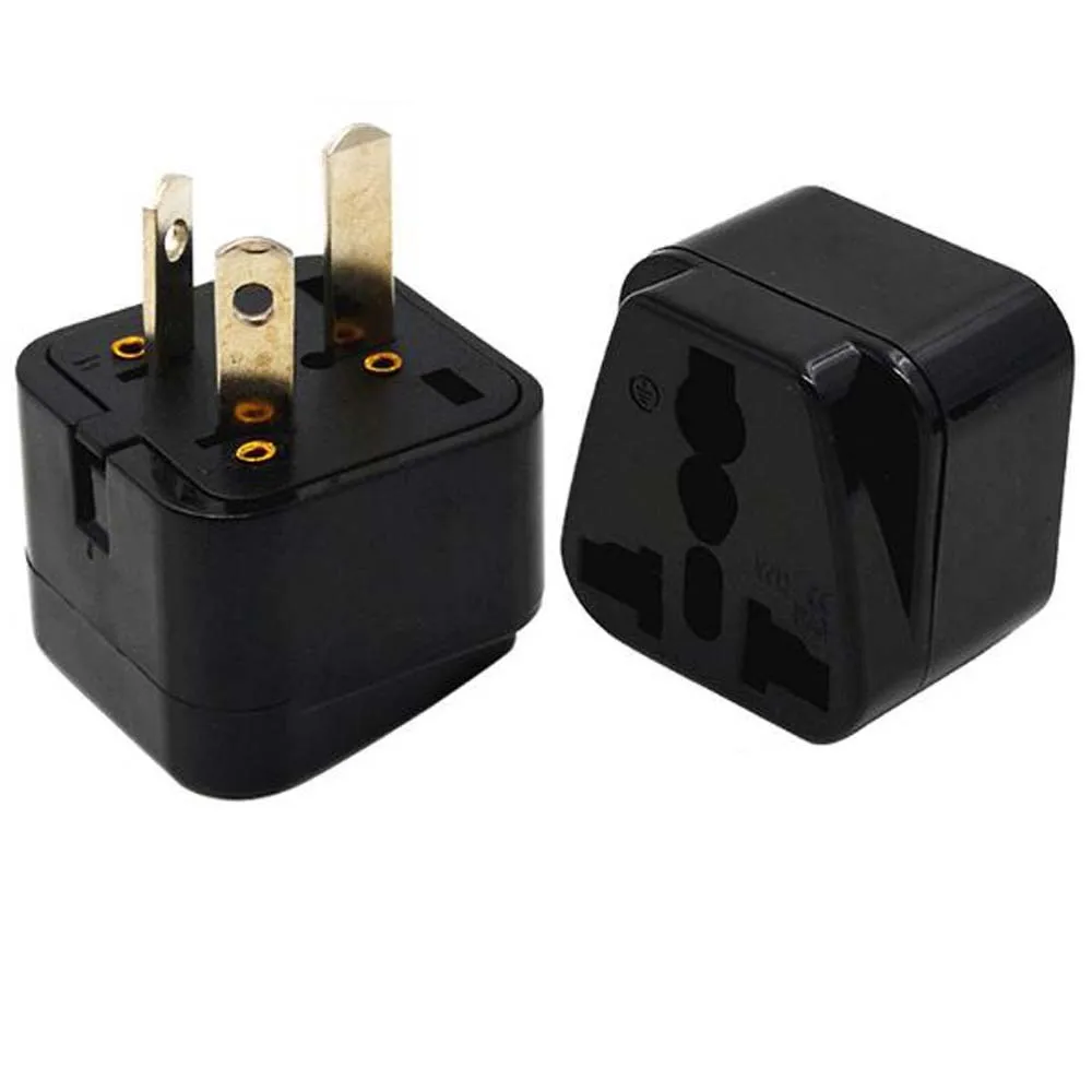 Black white 10A 250V copper Australia New Zealand Argentina Turkey 3 Pins universal travel adaptor plug socket convertor Type-D