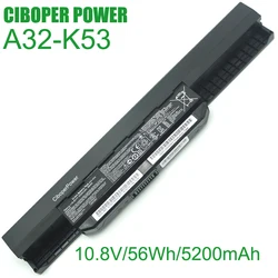 Original Qualität Batterie 10,8 V 5200mAh A32-K53 56Wh für K43 K43E K43J K43S K43SV K53 K53E K53F K53J K53S k53SV A43 A53S A53SV A4