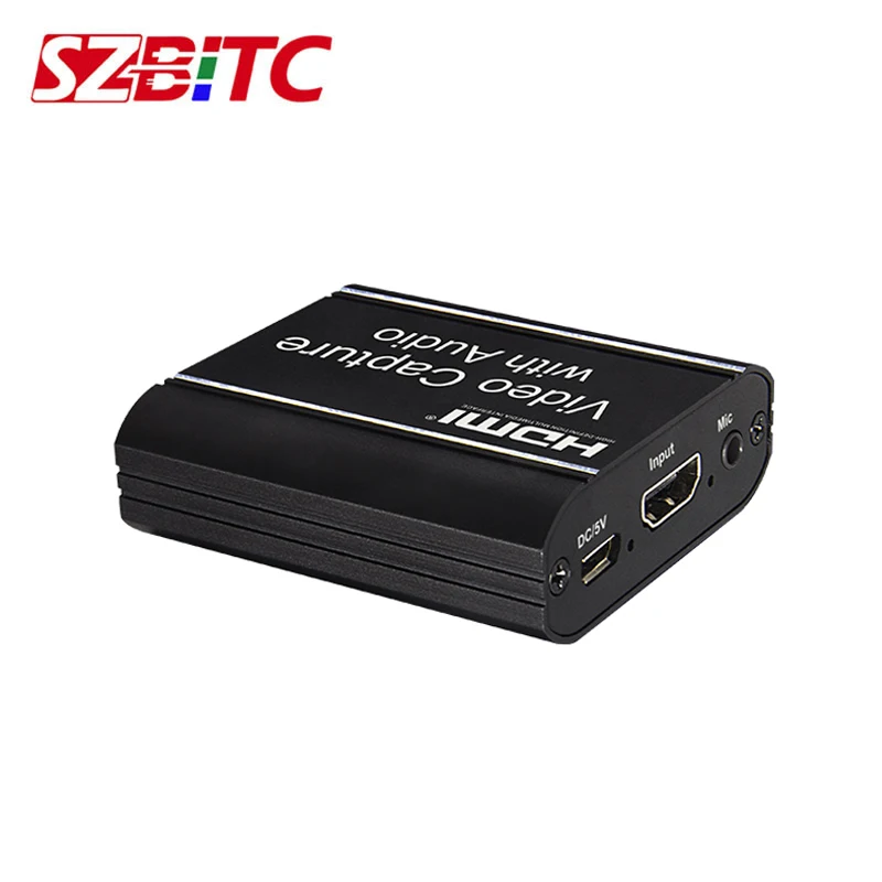 SZBITC Captura HDMI Captura De Vídeo 4k HDMI para USB2.0 Grabber Video Record Box para PS4 Jogo DVD Filmadora HD Camera Recording