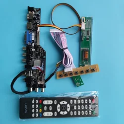 Kit B154EW01 V9 1280X800 Digital HDMI-compatible Panel Controller board remote 30pin TV VGA USB AV 1 CCFL LCD DVB-C DVB-T 15.4