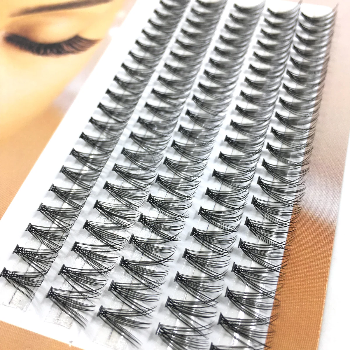 Hot 100 Clusters/box Cluster eyelashes thick 10D-40D Individual eyelash extension lashes bunches professional faux eye lashes