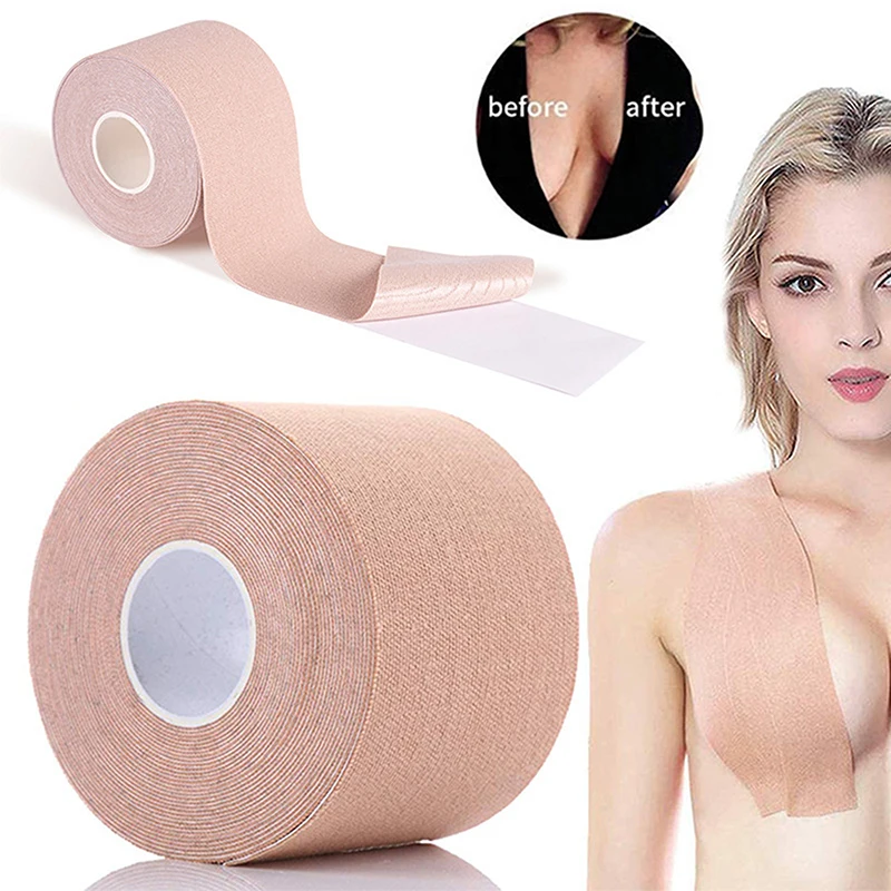 

5M Nipple Cover DIY Breast Lift Tape Body Invisible Bra Sticky Bra Lift Up Boob Tap