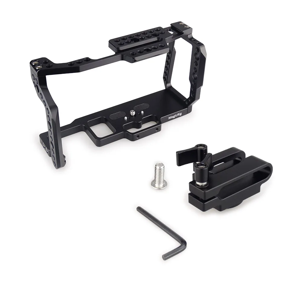 Magicrig Bmpcc 4K/Bmpcc 6K Camera Kooi Kit Met T5 Ssd Card Mount Klem Voor Blackmagic Pocket cinema Camera Bmpcc 4K & Bmpcc 6K