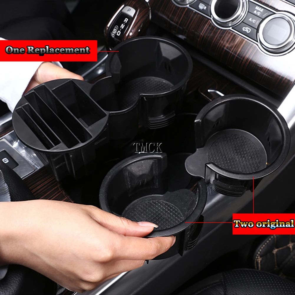 For Land Rover Range Rover Sport L494 Vogue L405 2013-2017 Car Center Console Water Cup Storage Box Organizer Phone Tray Holder