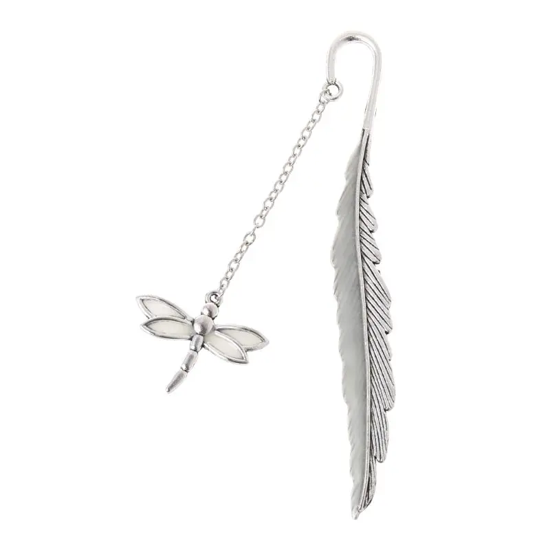 Светится в темноте светящийся книжный маркер творческое перо Дракон наклейка-закладка школьные и офисные канцтовары W91A