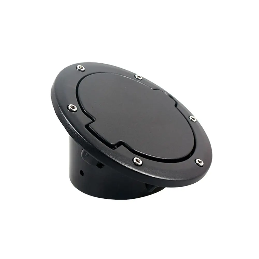 Kraftstoff Tank Kappe Abdeckung Auto Auto Aluminium Legierung ABS Kraftstoff Tür Gas Deckel Tank Cap Abdeckung Schwarz für Jeep Wrangler JK JKU 2007-2018 – Detail 3