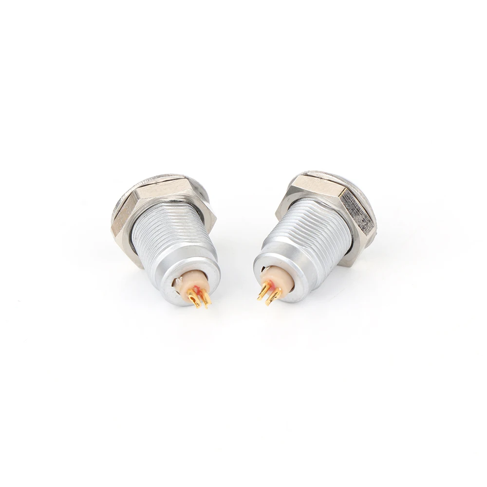 1pair hi-end gold plated Female Earphone Pins For HD800S HD800 HD820 Headphone Cable plug hifi DIY Connectors Adapter view 4