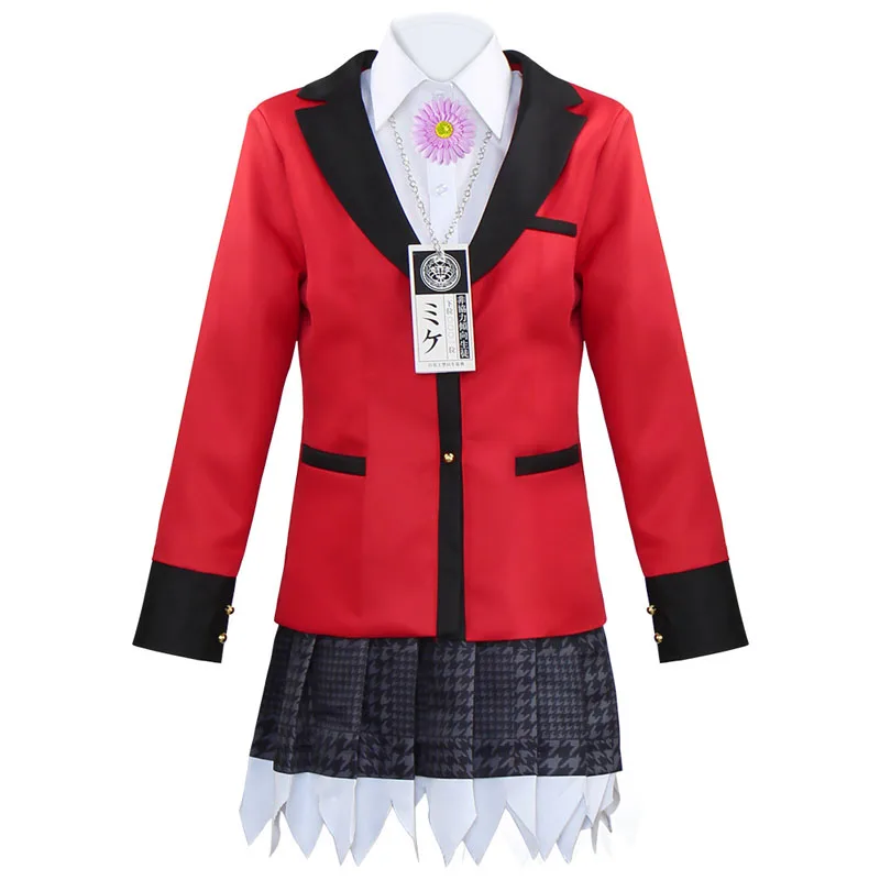 Anime yumemite yumemi cosplay traje compulsivo jogador escola uniforme yumemi perucas halloween mulher trajes de festa