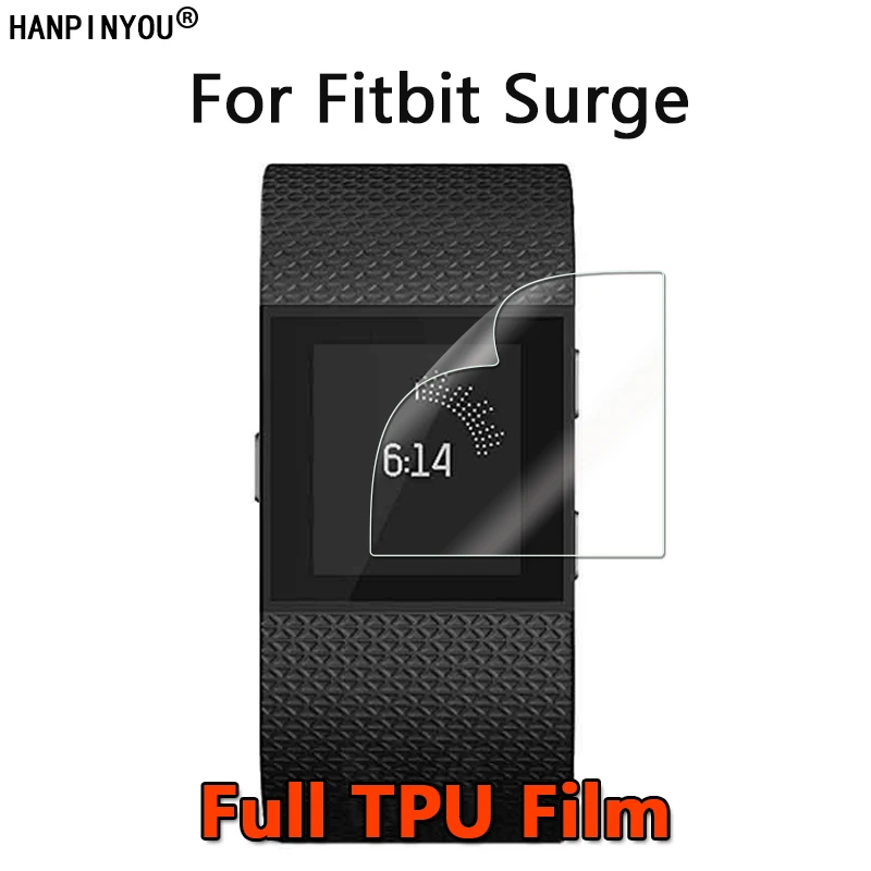 10Pcs For Fitbit Surge Sports Smart Band Watch Clear Full Cover Soft TPU Hydrogel Film Screen Protector (Not Tempered Glass)