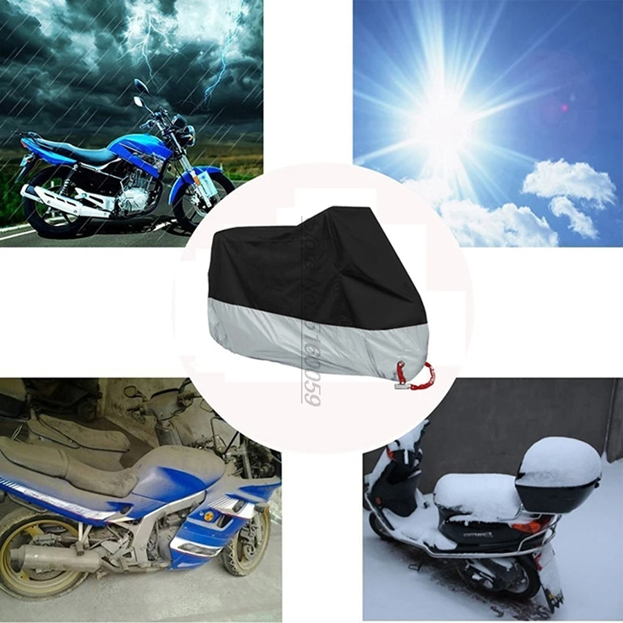 UV-Anti Motorcycle Covers for Honda Gl1800 Goldwing Versys 1000 Gold Wing 1800 Kawasaki Vn 800 Classic Ttr250 Yamaha