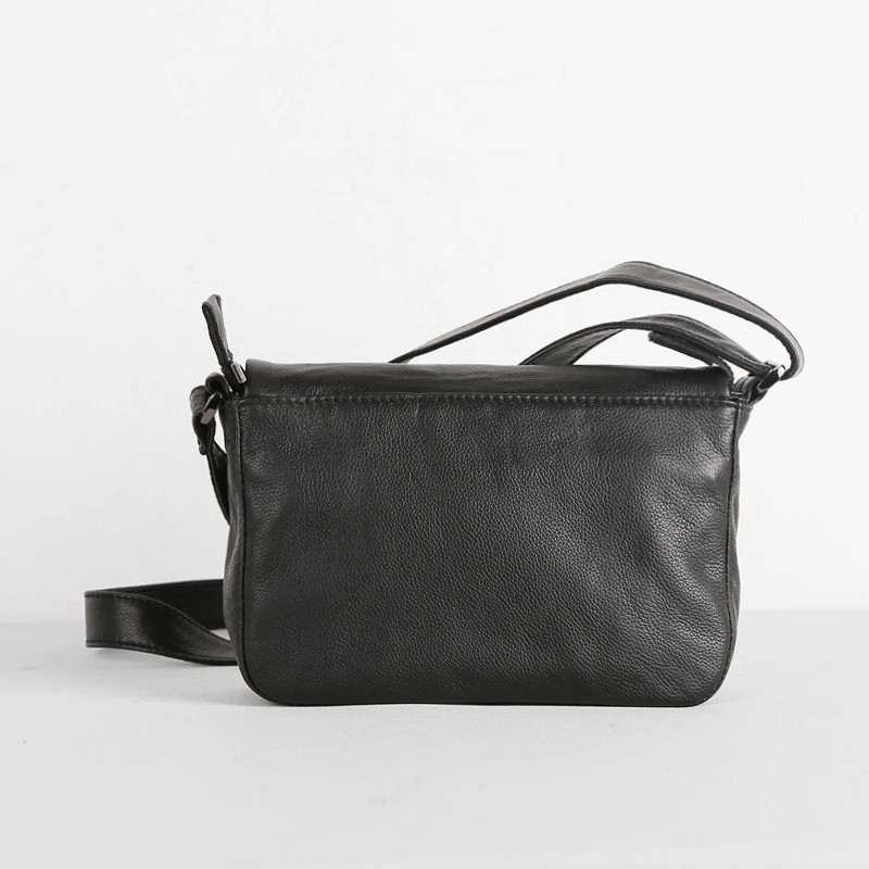 Heren Mini Messenger Bag Echt Lederen Luxe Handgemaakte Kleine Crossbody Schoudertas Opslag Mobiele Telefoon Tas Koeienhuid Boekentassen