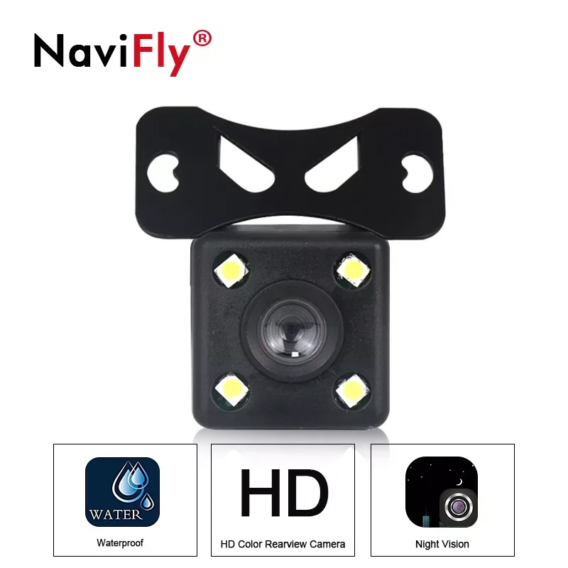 NaviFans HD Night Vision Car Rear View Camera 170 Wide Angle Reverse Parking Camera Waterproof LED Auto Backup Monitor Universal