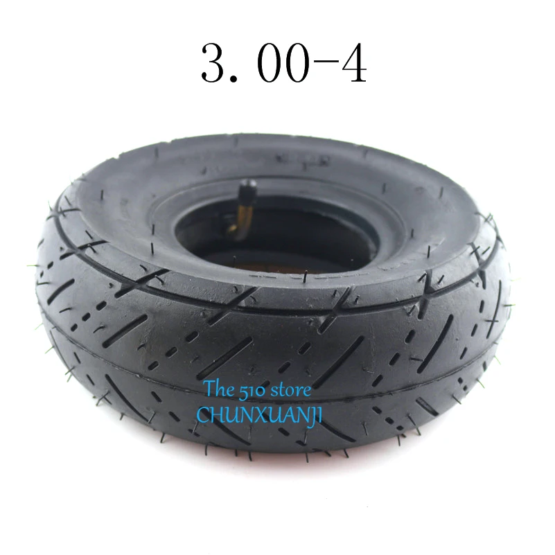 High Quality Tyre 3.00-4 Inner Tube Out Tire for Knobby Scooter Go Kart Electric Scooter Highway Tire 300-4 Tyre